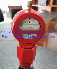 Typ D Modell 7 Schlammpumpen-Druckmessgerät 2"LPT Fig.1502 Männliche Verbindung 0-6000 psi